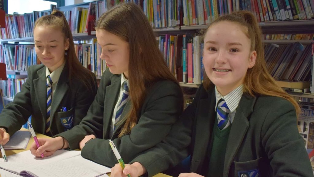 pupils studying business studies