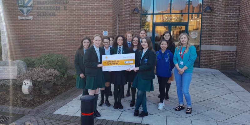 pupils in Bloomfield and charity work