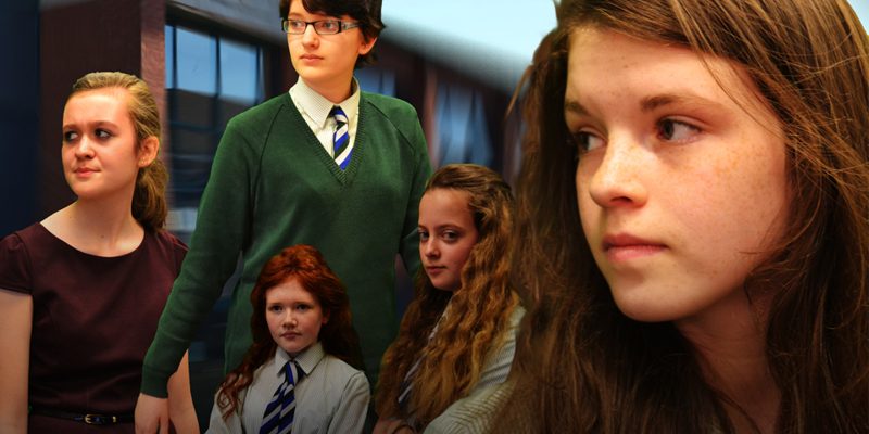 pupils posing for movie poster