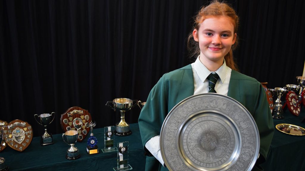 pupil with award