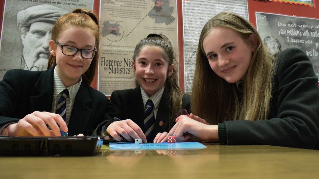 pupils studying